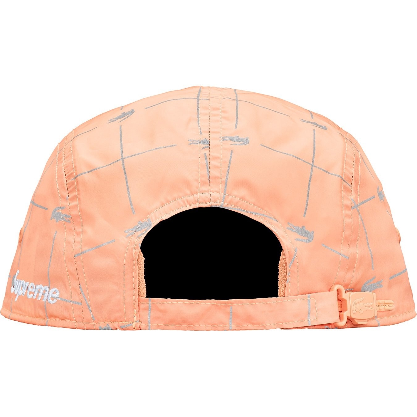 Supreme®/LACOSTE Reflective Grid Nylon Camp Cap view 11